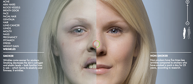 Wat roken met je lijf doet: Tobaccobody.fi • Cynthia